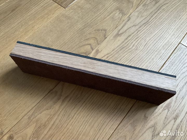 Брусок для правки ножей с кожей двусторонний