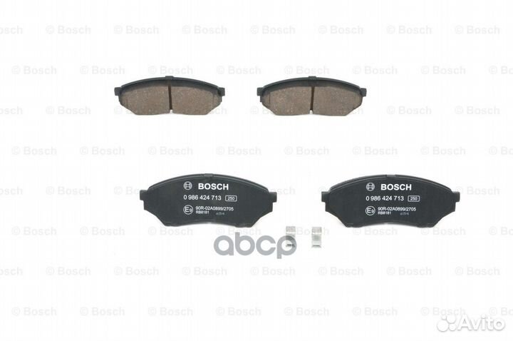 Колодки тормозные дисковые перед 0 986 424