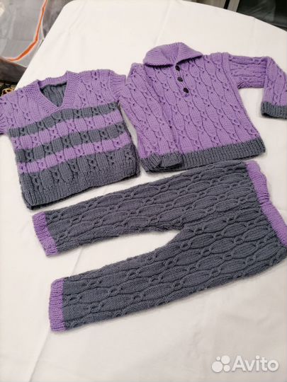 Вязанный костюм 3в1