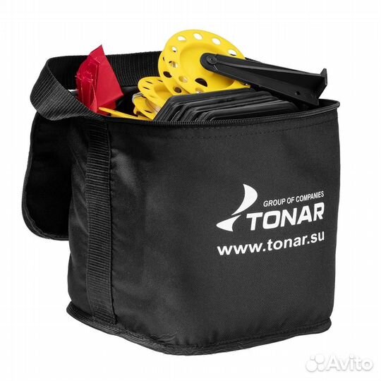 Набор жерлиц на подставке оснащенная (10шт) тонар