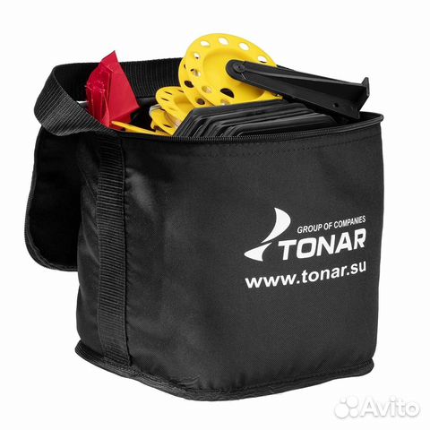 Набор жерлиц на подставке оснащенная (10шт) тонар