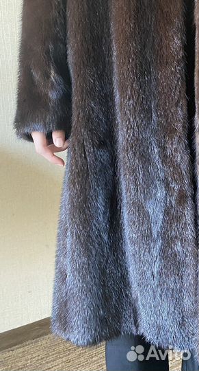 Шуба норковая с капюшоном 44 46
