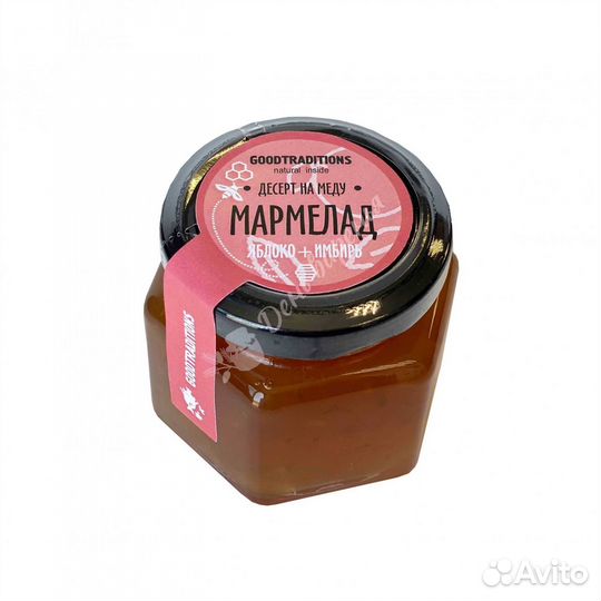 Десерт медово-мармеладный яблоко-имбирь