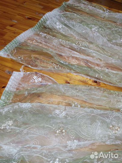 Тюль, штора для балкона