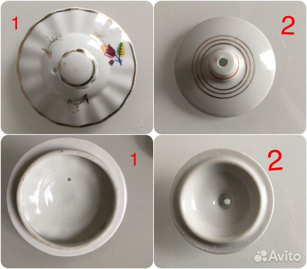 Крышки фарфор СССР