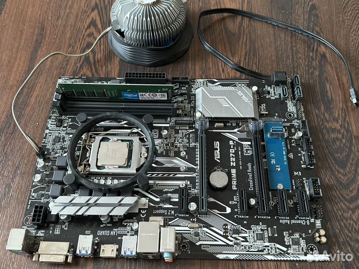 Материнская плата asus z270-p +процессор+память