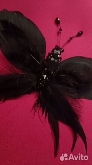 Брошь бабочка ручной работы