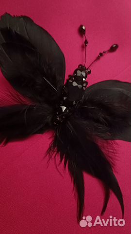 Брошь бабочка ручной работы