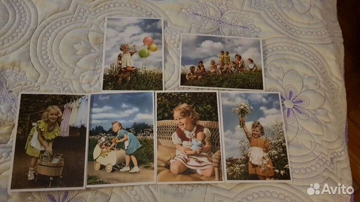Открытки СССР дети