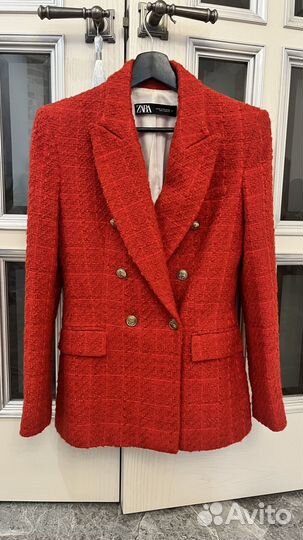 Твидовый жакет zara