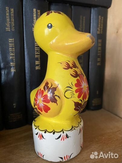 Игрушка СССР уточка прессопилки