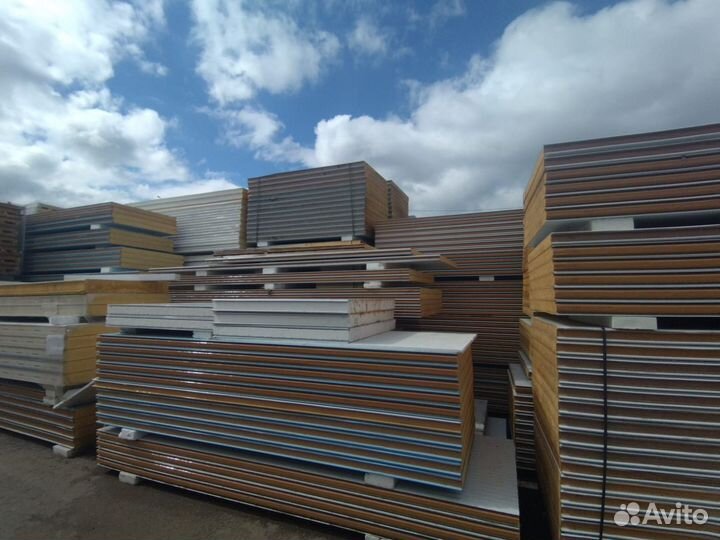 Сэндвич-панели 30000 м2 в наличии
