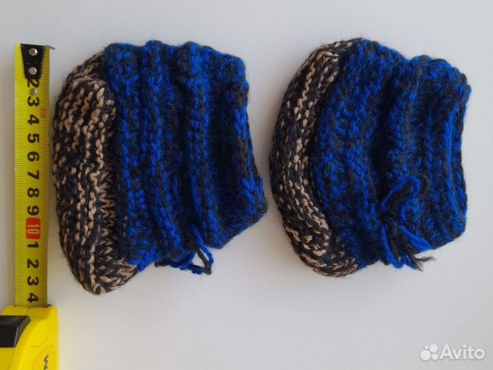 Новые детские вязаные шарф +варежки+носочки
