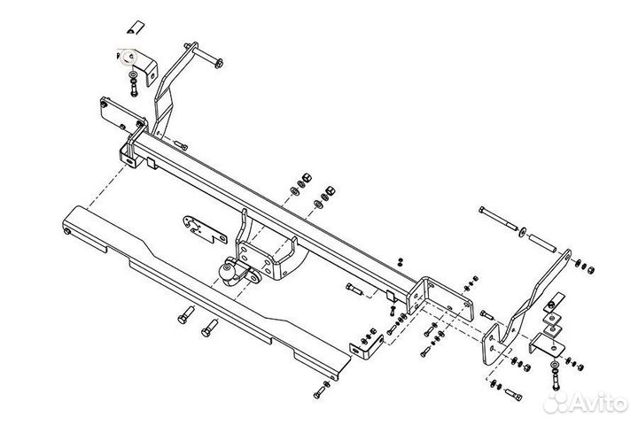 Фаркоп Citroen Jumper 2006- Ducato 2006- Boxer