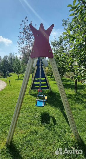 Детские качели уличные бу