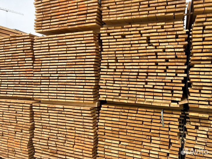 Доска обрезная 25х100х6000мм от производителя