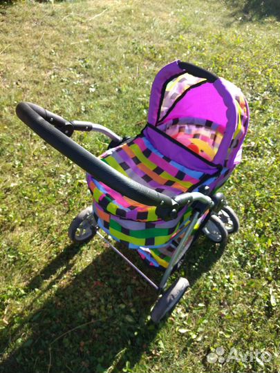 Коляска для кукол 2 в 1 (люлька+прогулочный блок)