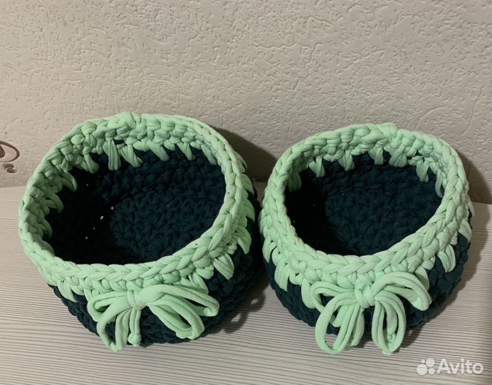 Интерьерные корзинки ручной работы