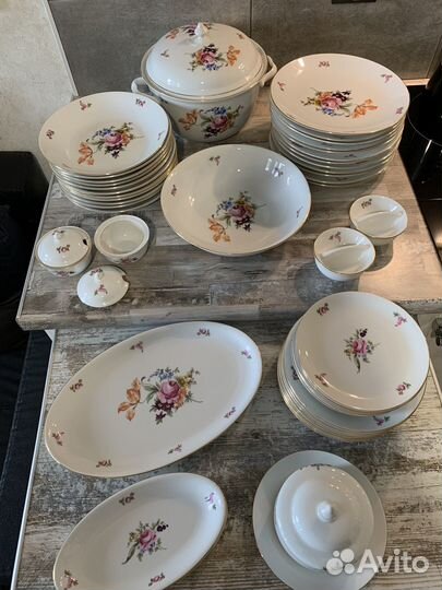 Сервиз столовый Чехия 60-е, фарфор