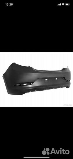 Хендай Солярис хэчбэк бампер задний