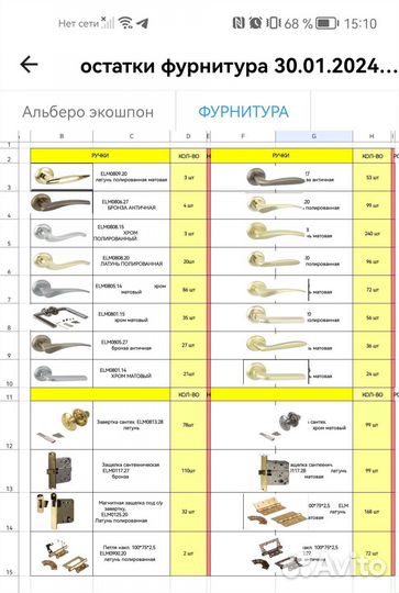 Ручка дверная