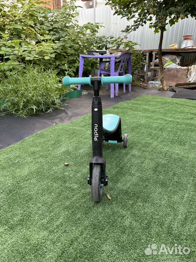 Беговел-самокат-велосипед 3 В 1 nadle голубой