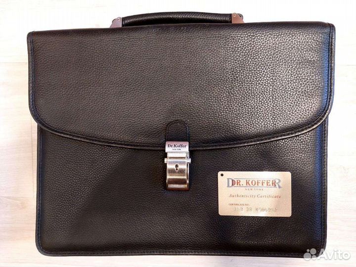 Мужской кожаный портфель новый