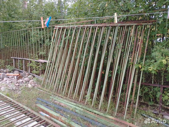 Забор из профтрубы + ворота + калитка