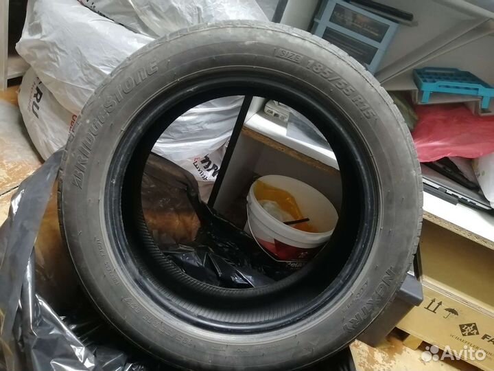 R15 Bridgestone Nextry Ecopia 185/55, PCD 0x98 DIA 52