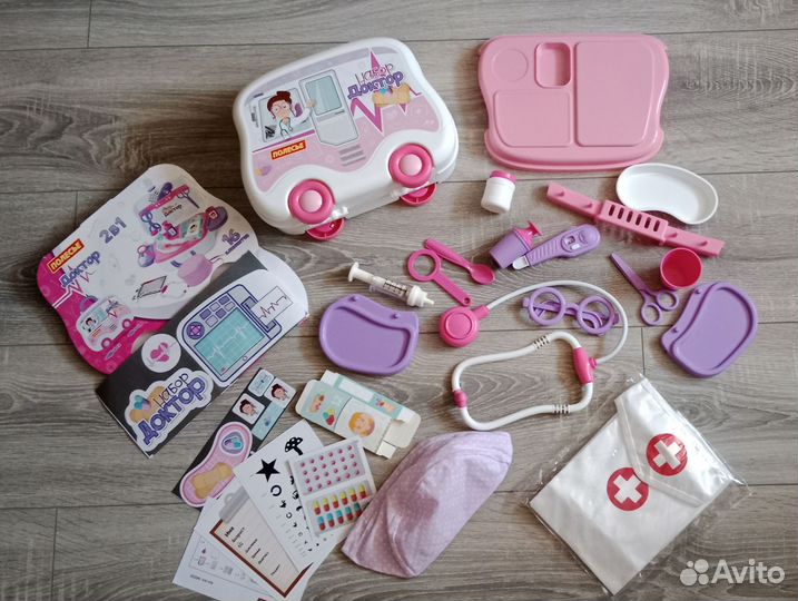 Новый набор доктора в чемодане на колёсиках