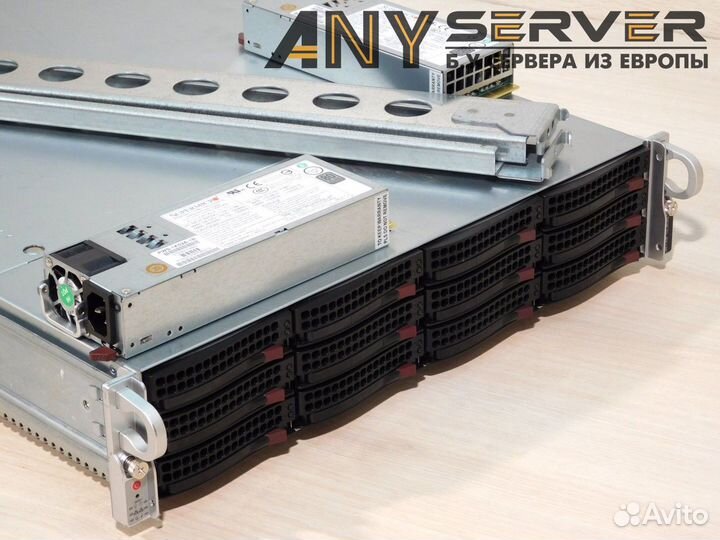 Сервер Supermicro 6028U 2x E5-2620v3 768Gb 12LFF