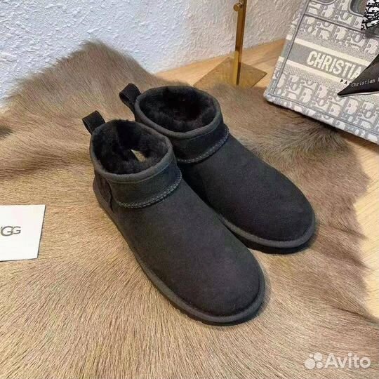 Угги ugg классические из натуральной замши низкие