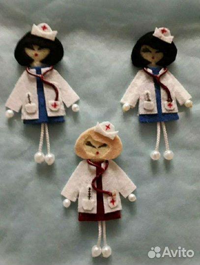 Брелок, броши из фетра