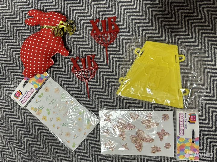 Пасхальный декор набор заяц форма для куличей