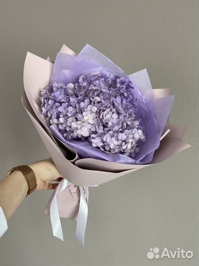 Букет из сухоцветов гортензии