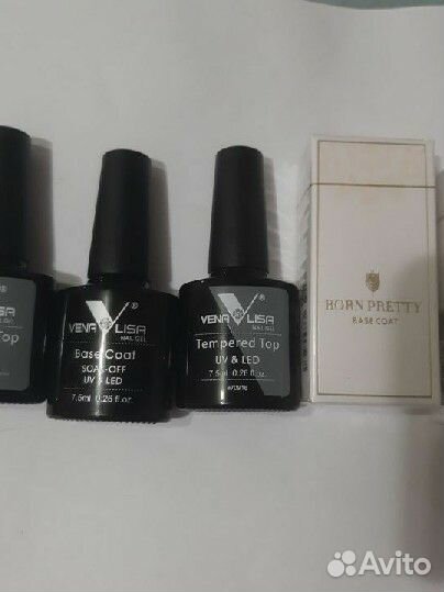 Для ногтей: полигели, гели, топы, базы