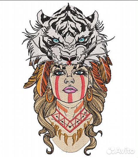 Вышивка машинная и аппликация