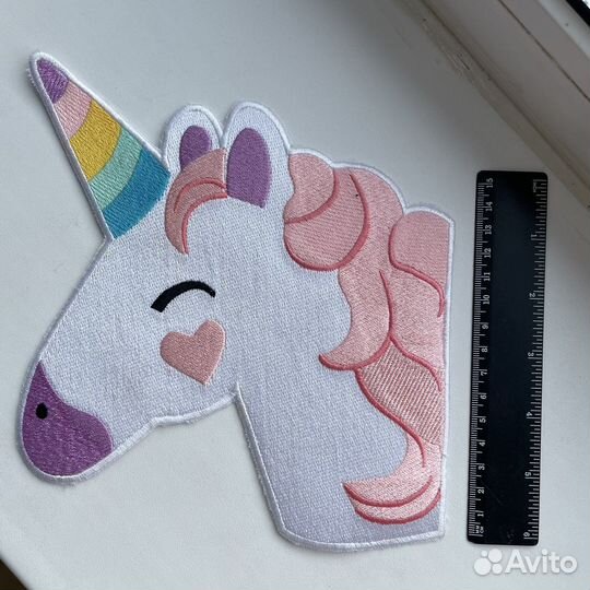 Термо нашивки единорог, девочка, дракон и щенок