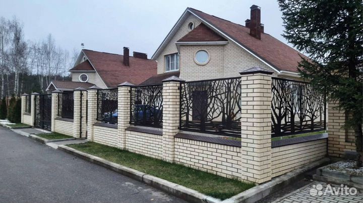 Гладкий колпак заглушка для забора евро кирпич