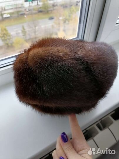 Шапка норковая женская