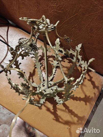 Люстра бронзовая