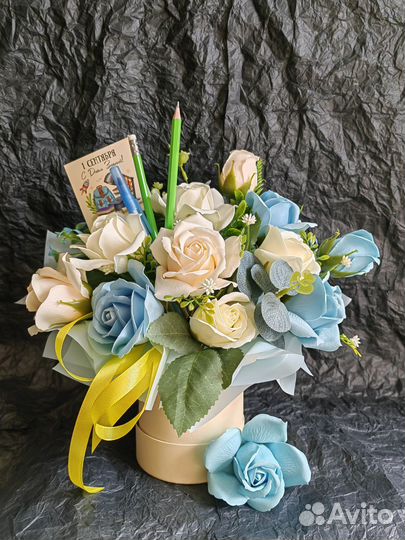 Букет из мыльных роз