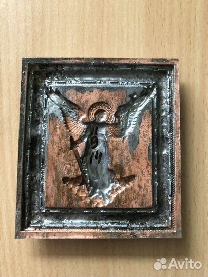 Икона Ангел Хранитель серебрение