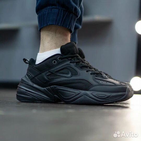 Nike M2K Tekno Black с мехом (39р)