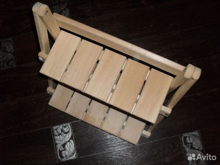 Этажерка стеллаж настольный деревянный