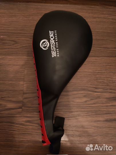 Лапа - ракетка для тхэквондо черно-красная