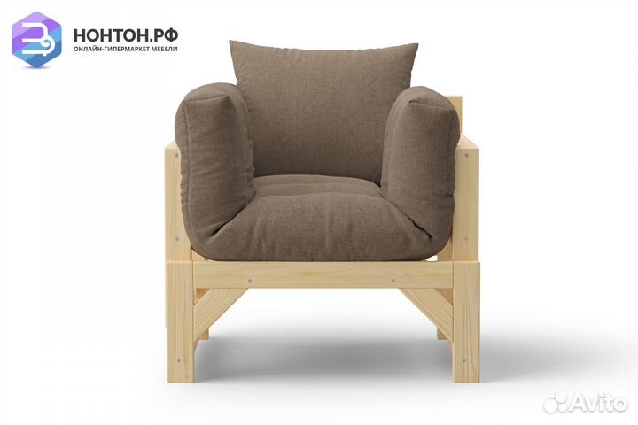 Кресло Амбер коричневое