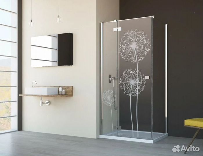 Стеклянная перегородка для душевой кабины