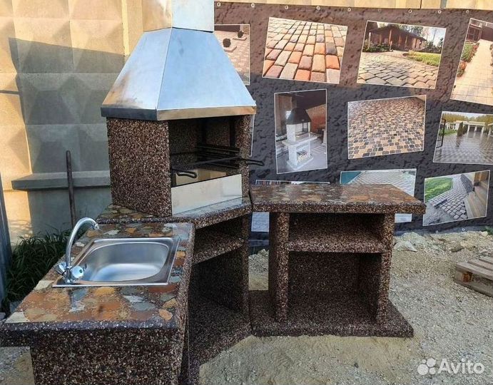 Печь под казан барбекю