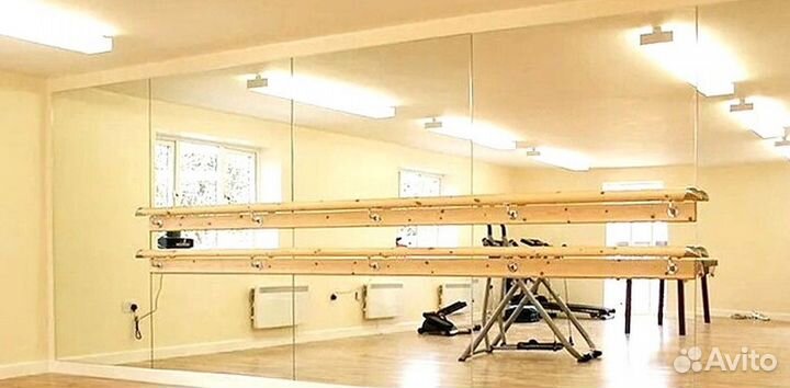 Спортзальные зеркала и стекла